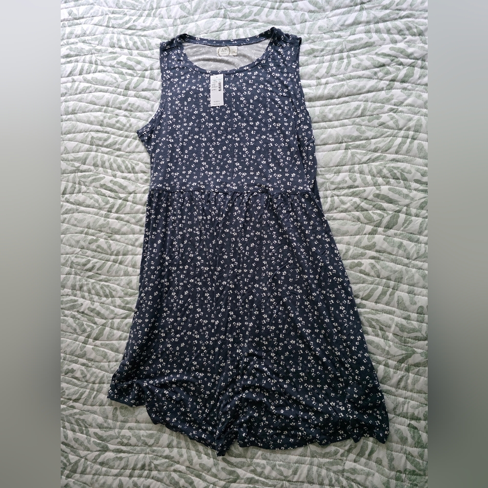 Brand New Maurices Navy Blue Floral Dress